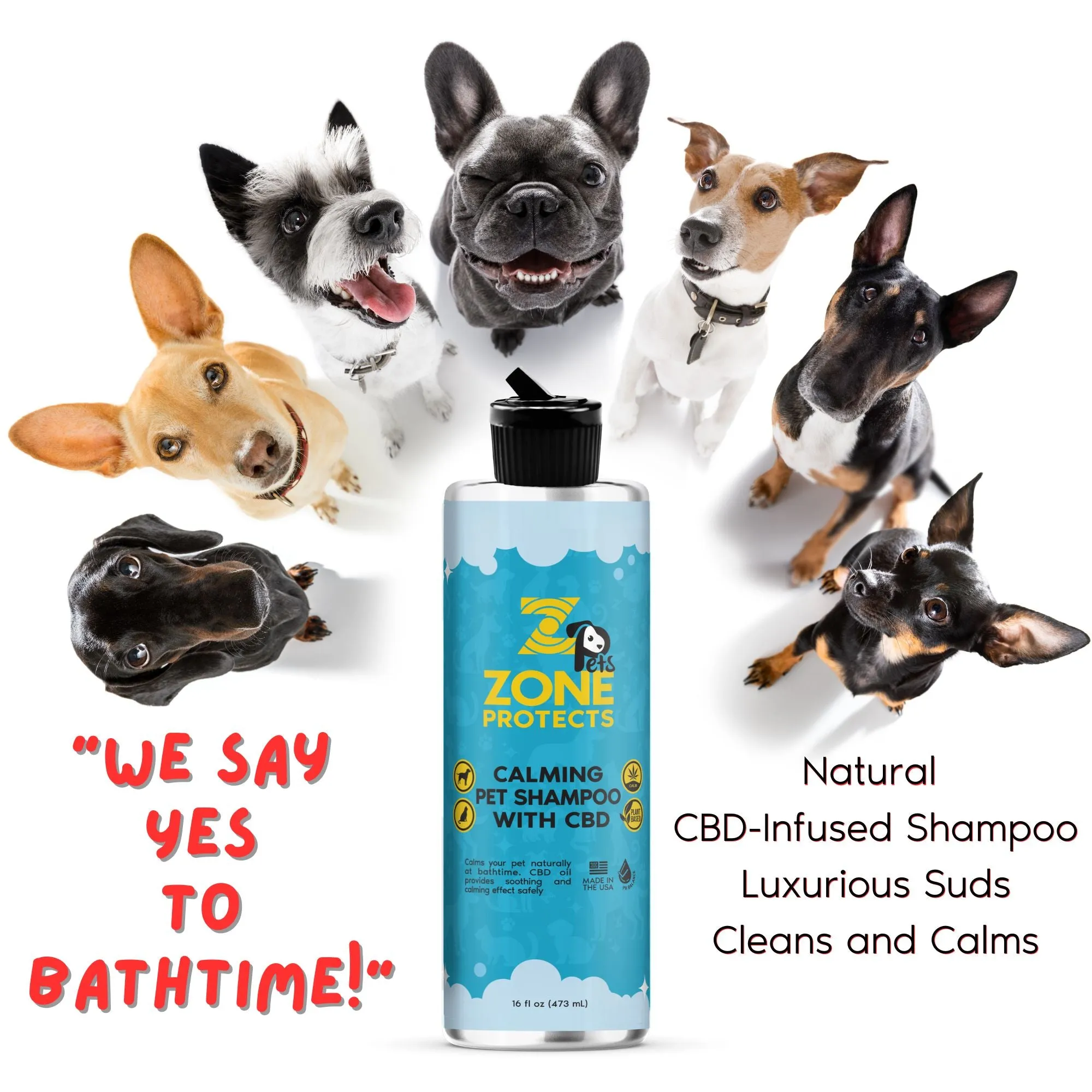 Chill-Ax Calming Pet Shampoo with CBD, 16oz