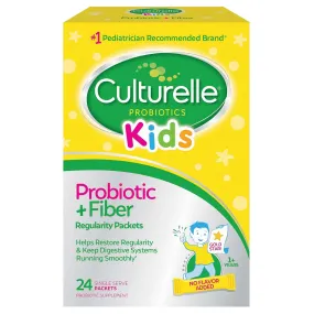 Culturelle Kids Digestive Health Probiotic   Fiber Powder Packets - 24 Ct