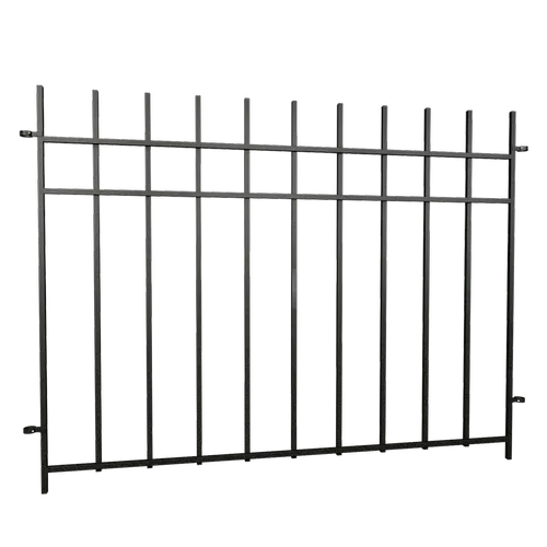 Fencing Peak 1220mm Black No-Dig Fencing Manchester Fence Panel