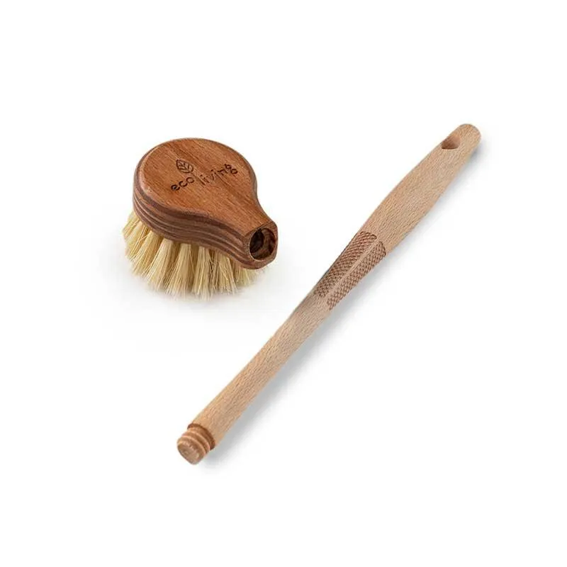 Long Handled Dish Brush With Replaceable Head
