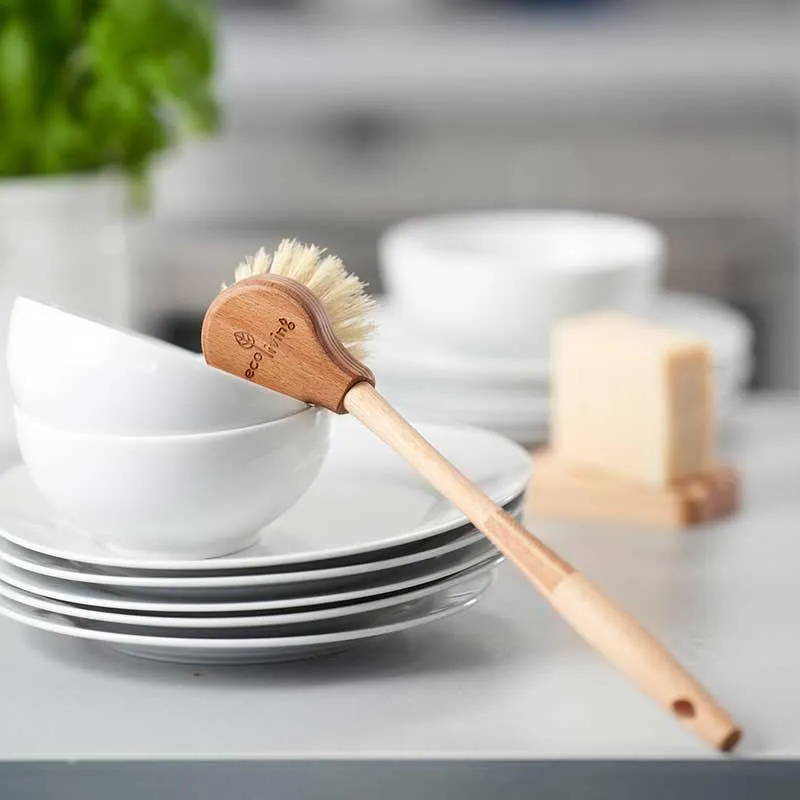 Long Handled Dish Brush With Replaceable Head