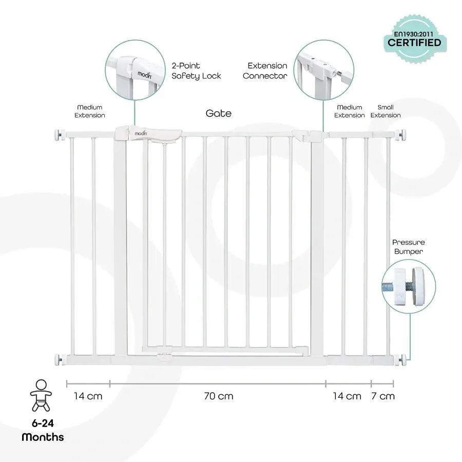 Moon - Safety Metal Gate 74.5-114 cm