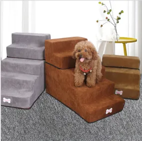 Pet Stairs Steps Cat And Dog Climb Stairs 3 Stairs Pet Bed Stairs / Escaleras para mascotas Escaleras para gatos y perros Escaleras para subir 3 escaleras Escaleras para camas para mascotas