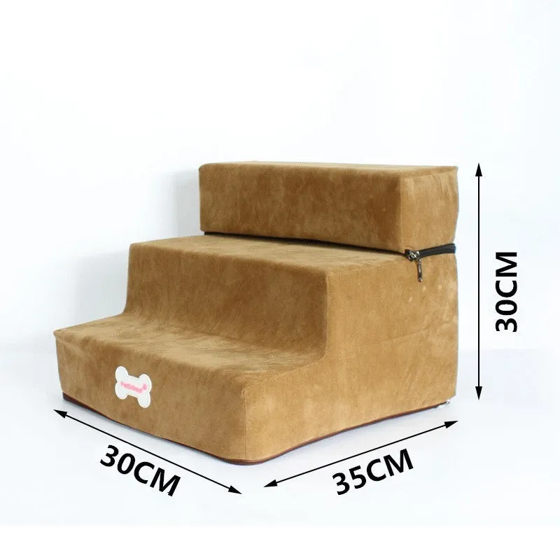 Pet Stairs Steps Cat And Dog Climb Stairs 3 Stairs Pet Bed Stairs / Escaleras para mascotas Escaleras para gatos y perros Escaleras para subir 3 escaleras Escaleras para camas para mascotas