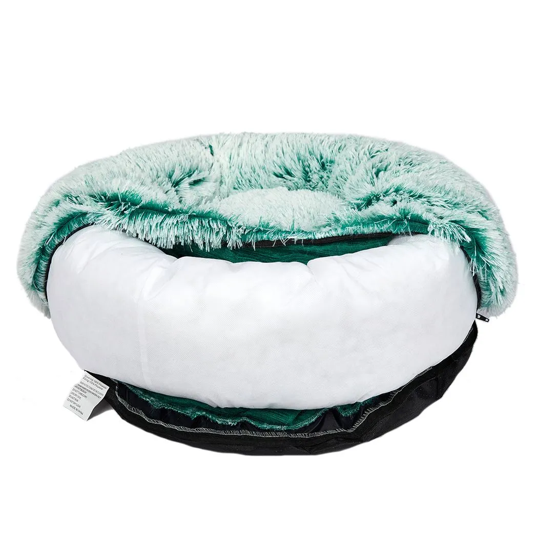 Soothing Calming Donut Pet Bed in Teal