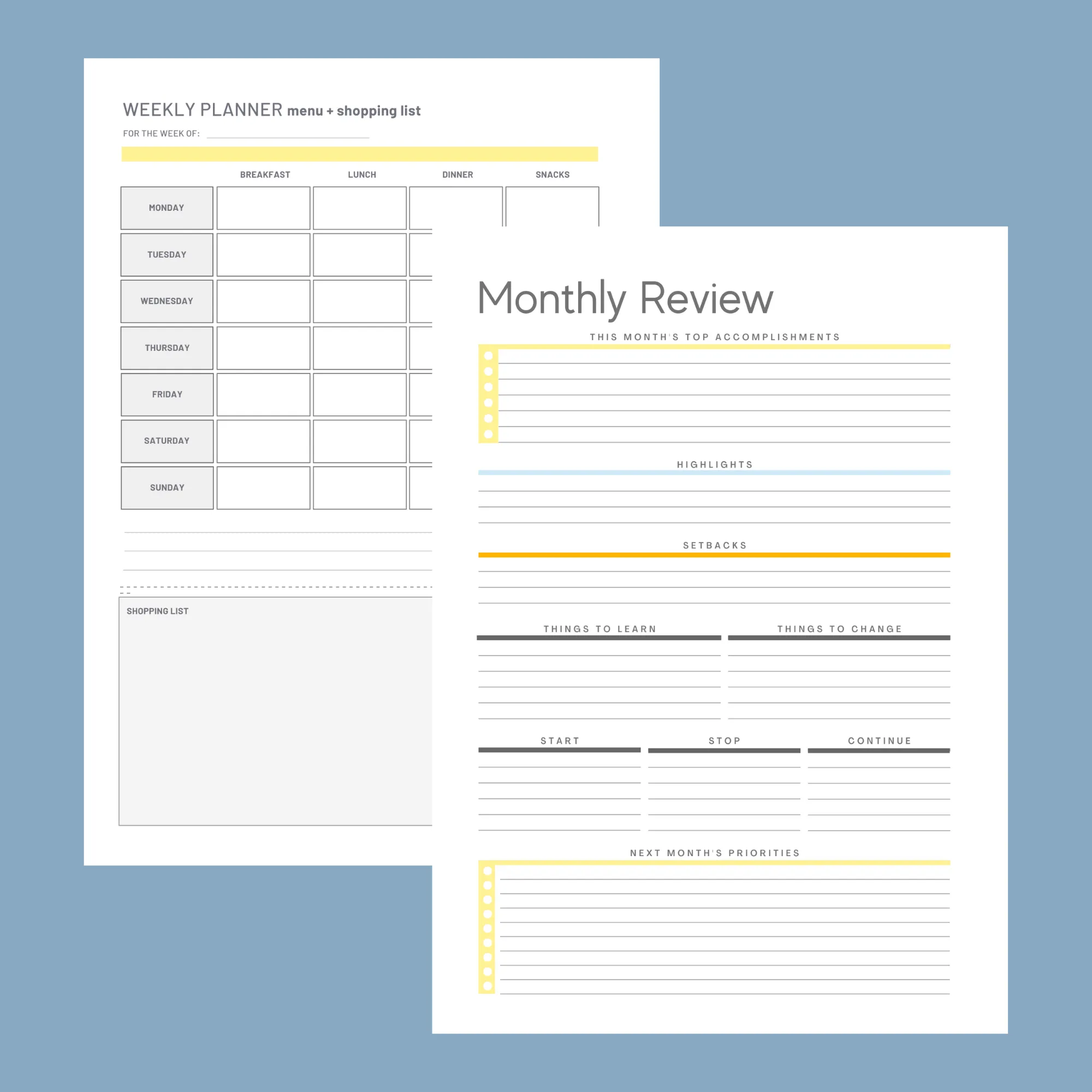 ULTIMATE WEEKLY DUO Planner 2025:  Honey Bees