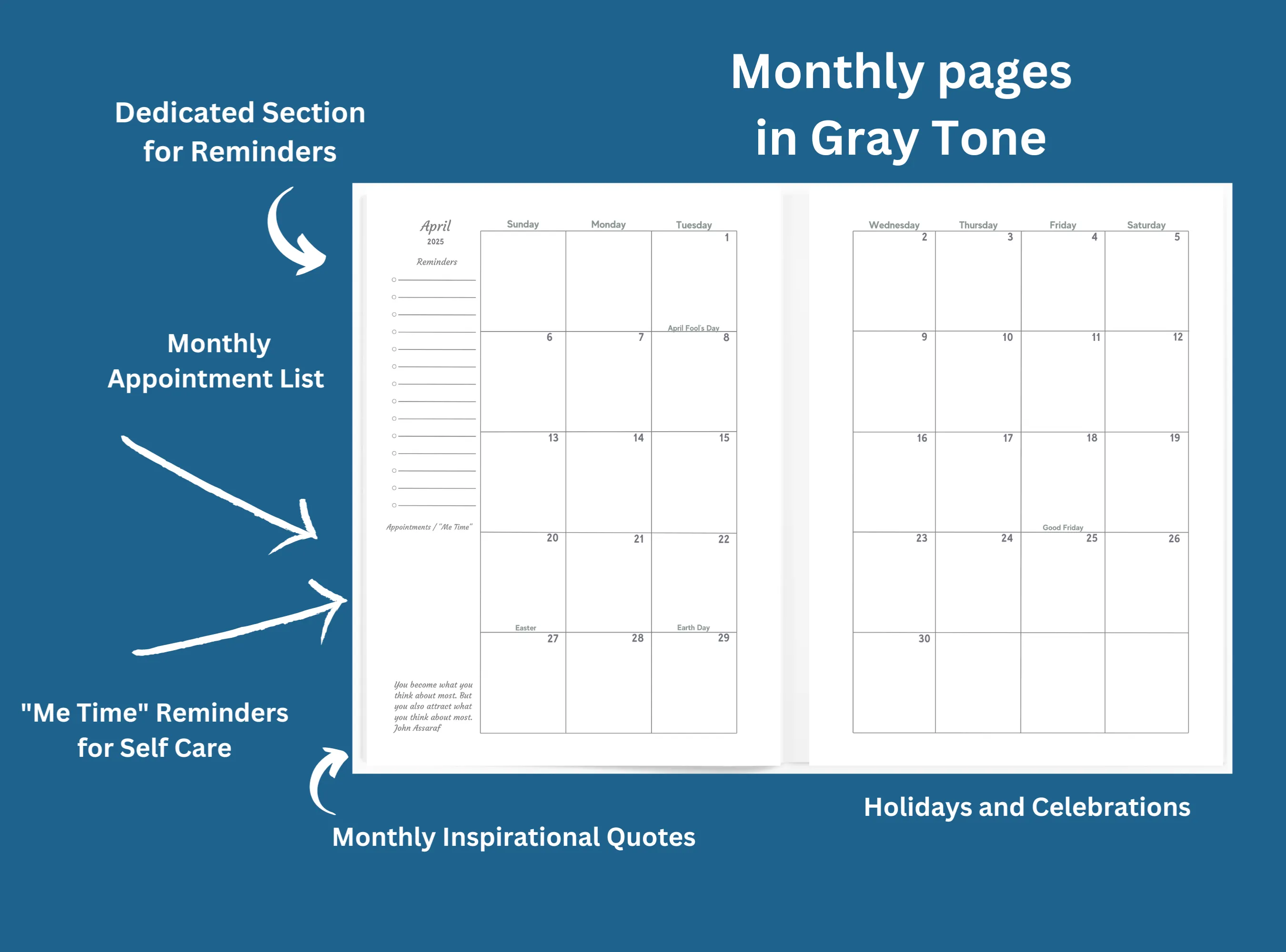 ULTIMATE WEEKLY DUO Planner 2025:  Honey Bees