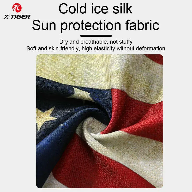 X-TIGER Ice Fabric Mask Full Face Sun Protection Men Women Scarf For Summer Running Fishing Cycling Equipments Sport Headband
